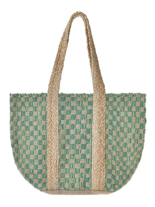 Ble Resort Collection Wicker Green Beach Bag