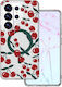 Cherry Umschlag Rückseite Transparent für Galaxy S26 Ultra