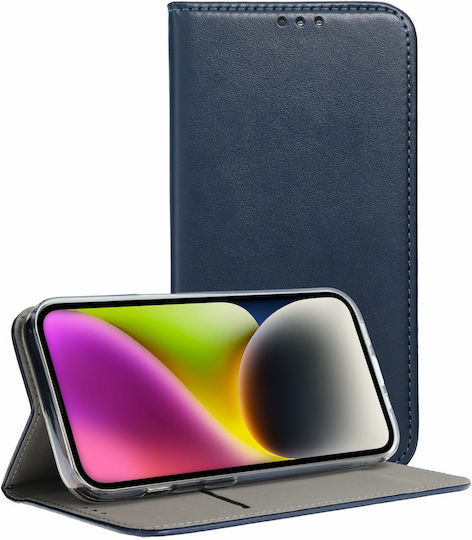 Smart Book Υφασμάτινο / Σιλικόνης / Πλαστικό Navy Μπλε (Oppo Reno13)