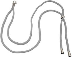 Neck Strap Lanyard Mobile Metal Hook 75cm Light Gray