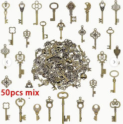 Metal Key Pendants Mix +/-50pcs