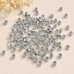 Metallic Components Silver Stopper 2mm Size Selection