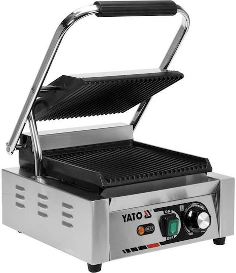 Yato Yg-04555 32 Cm Ribbed Contact Electric Grill 1.8 Kw Stainless Steel