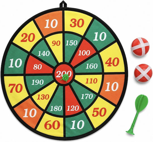 Magnetic Dartboard Game Velcro Darts Children Adults 2 Velcro Balls 2 Darts Included 42 Cm