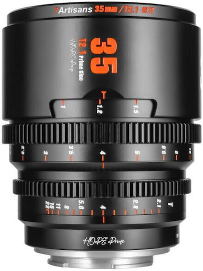 7artisans Obiectiv Foto Crop Hope 35mm T2.1 S35 Cine Lentilă Fixă pentru Fujifilm X Montaj Negru
