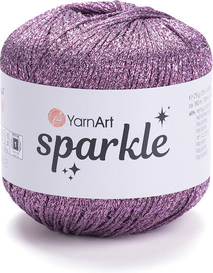 YarnArt Metallisches Strickgarn Sparkle 1334 Saurer Apfel 25g 160m