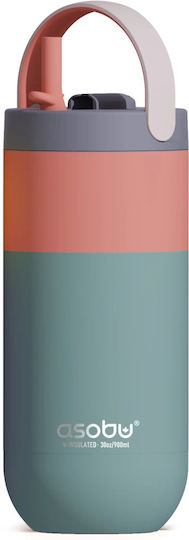 Asobu Thermos Bottle Stainless Steel BPA Free 890ml Pastel Green