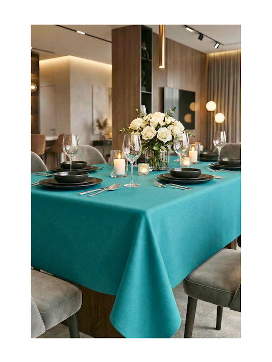SteweHome Cotton Turquoise Tablecloth 140x170cm