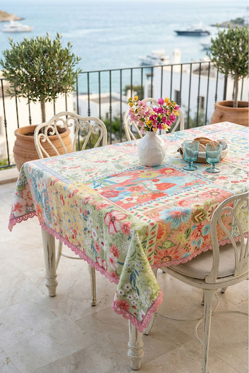 SteweHome Pink Tablecloth 140x140cm