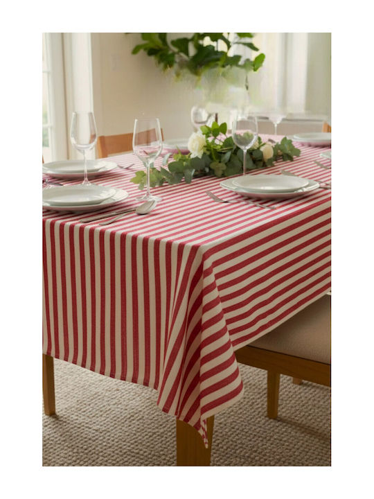 SteweHome Baumwolle Strick Tischtuch Rot 110x110cm