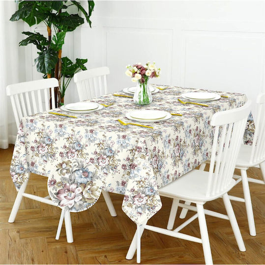 SteweHome Stain Resistant Pink Tablecloth 120x140cm SteweHome Stain Resistant Pink Tablecloth 120x140cm