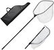 Vevor Foldable Fish Landing Net Telescopic Handle Measuring Scale Aluminum 6063 Silicone Mesh Up to 13.6 Kg Cwlhjpvcxjzgegi57001v0