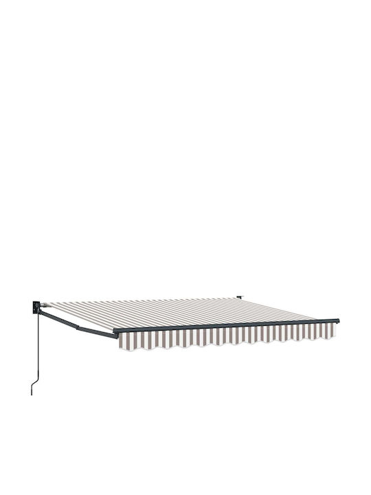 vidaXL Terrasse Zelt Grau 3x2.5m