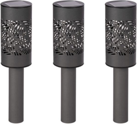 Xanlite Set of 3 Spiked Solar Lights with Photocell IP44
