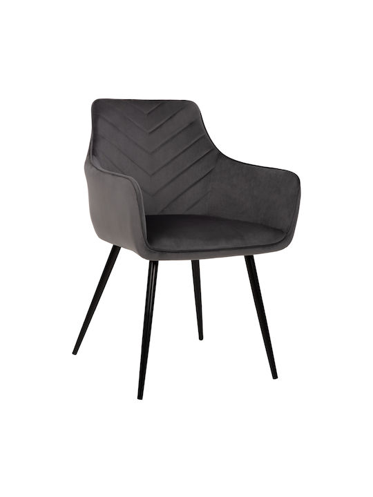 Latrell Ess- und Küchenstühle Samt Graue 55x57x...