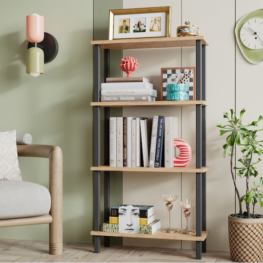 Brown Bookcase 52x22x110cm