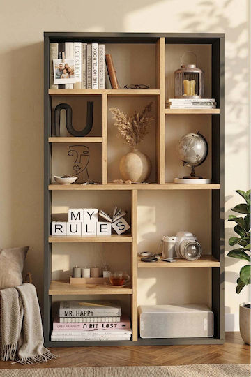 Brown Bookcase 75x22x123cm