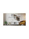 White Wall Cabinet 131x29.8x33.6cm
