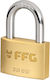 FFG Brass Padlock with Key 40mm