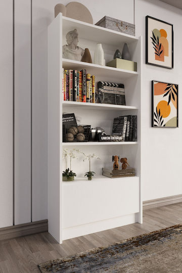 Bibliothek Atlantic Weiß 65x25x150cm