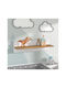 Synthetic Wood Wall Shelves (3 Pieces) 50x20x12cm