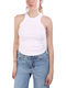 Women's Cotton Sleeveless White Blouse