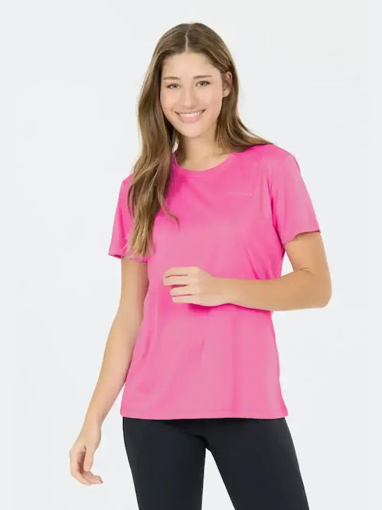 Damen T-Shirt Fuchsie