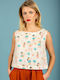 Women's Cotton Blouse Ecru