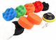Amio Polishing Sponge with Cleaning and Polishing Cloths 80mm Set 11 Pieces Drill Sp-07 1 Piece 02647/am