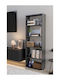 Gray Bookcase 56x20x150cm