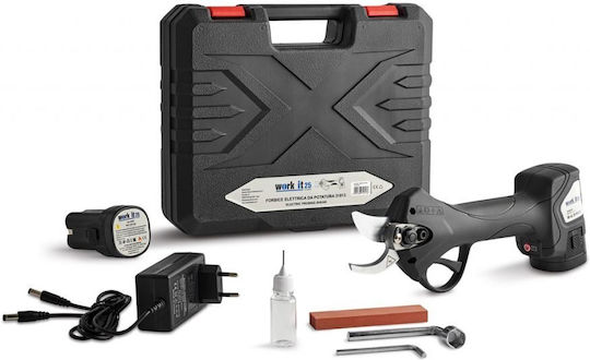 Ausonia Battery Pruning Shear 16.8V 1x2Ah with Maximum Cutting Diameter 25mm in Carrying Case