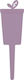 Plastic Plant Label Spike 10cm 6 Colors Head Dimensions 3x5cm Purple