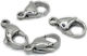 Steel Clasp Fish Hook Silver Size Selection 15mm
