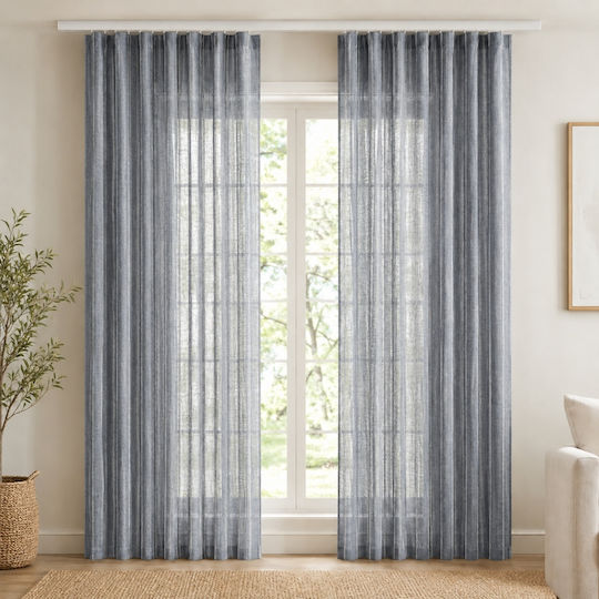 My Home Luxury με Τρέσα Μπλε Γκρι 280x270εκ.