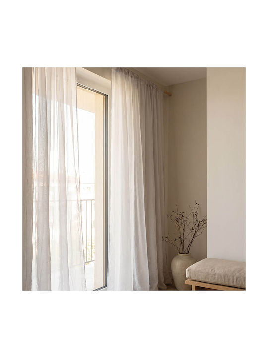 Premier Κουρτίνα με Τρέσα Valeria Grey 140x270εκ.