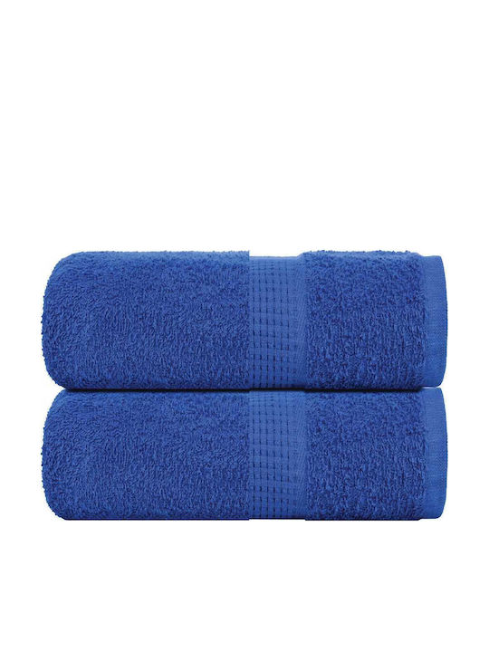 vidaXL Badetücher Set 2 Stück 30x30cm Blau Gewi...
