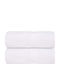 vidaXL Bath Towels Set 2 pcs White Weight 360gsm