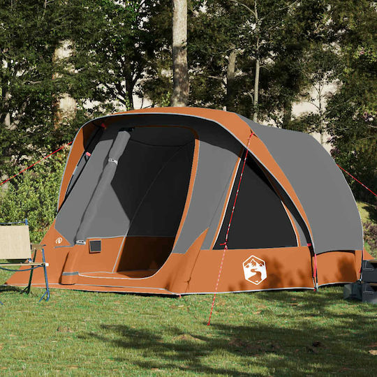 vidaXL Σκηνή Camping Γκρι για 6 Άτομα