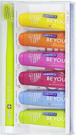 Curaprox Be You Toothpaste for Cavities Whitening Sensitive Teeth & Plaque 6x10ml