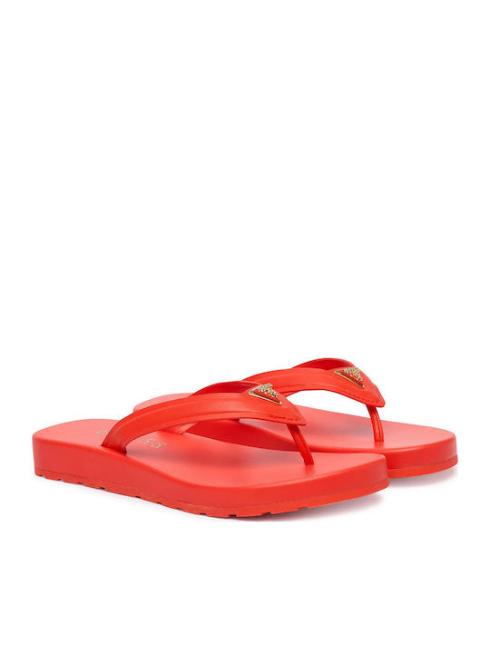 Guess Guess Damen Flache Sandalen Rote