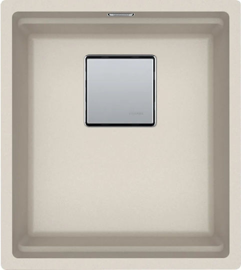 Franke Mythos Kubus 2 Pro Undermount Kitchen Sink from Composite Granite L41xW46cm Brown