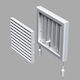 Vents Περσίδα Εξαερισμού 19x19cm Τετράγωνη με Σίτα