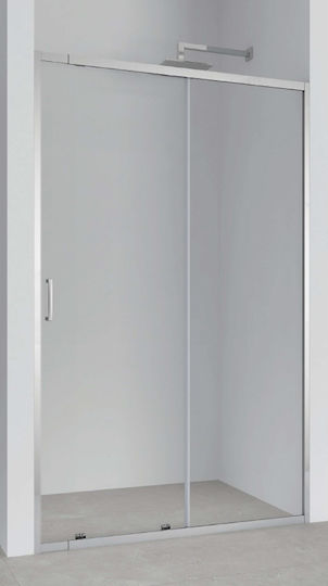 Crown Καμπίνα Ντουζιέρας με Συρόμενη Πόρτα 120x185cm Clear Glass Chrome