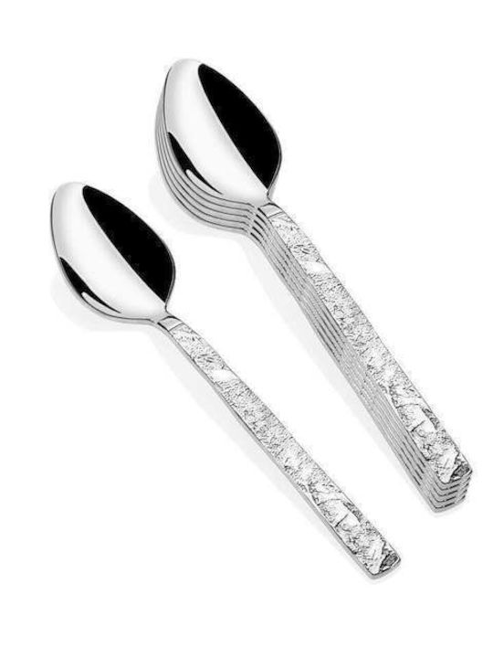 SteweHome Set Of Silver Inox Coffee Tea Spoons 6 Pieces