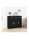 Bufet Din Lemn Stejar Negru 91x28x75cm