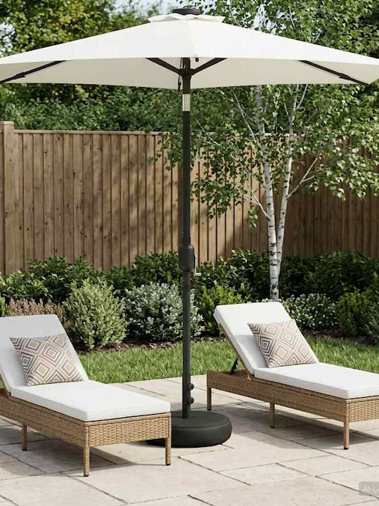 Aluminum Beige Garden and Terrace Parasol 2.3x2...
