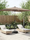 Ομπρέλα Αλουμινίου Καφέ 3x3xΥ2.35m
