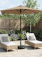 Aluminium Garten- und Terrassen-Sonnenschirm Braune 2,3x2,3xHöhe 2,28 m