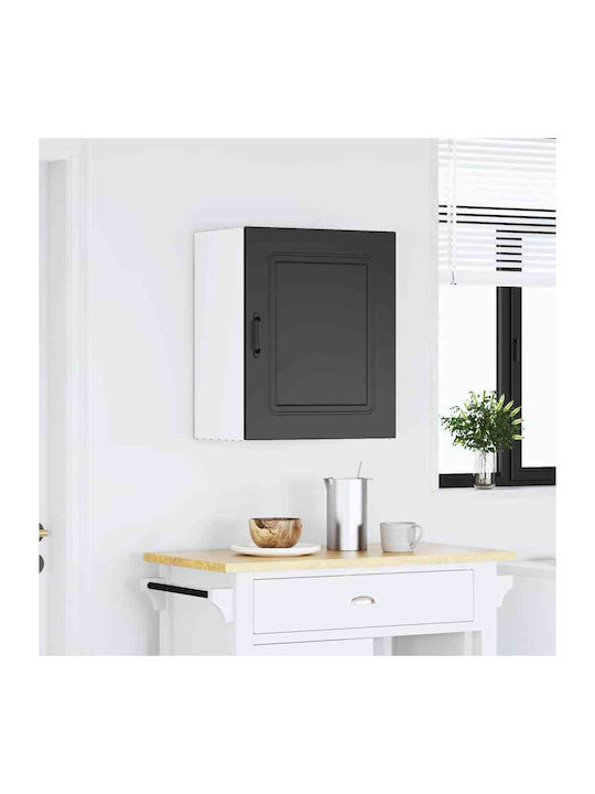 Kalmar Eck-Küchenschrank Wand Schwarz 50x31x60cm