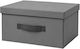 Fabric Clothing Storage Box in Gray Color 50x40x25cm